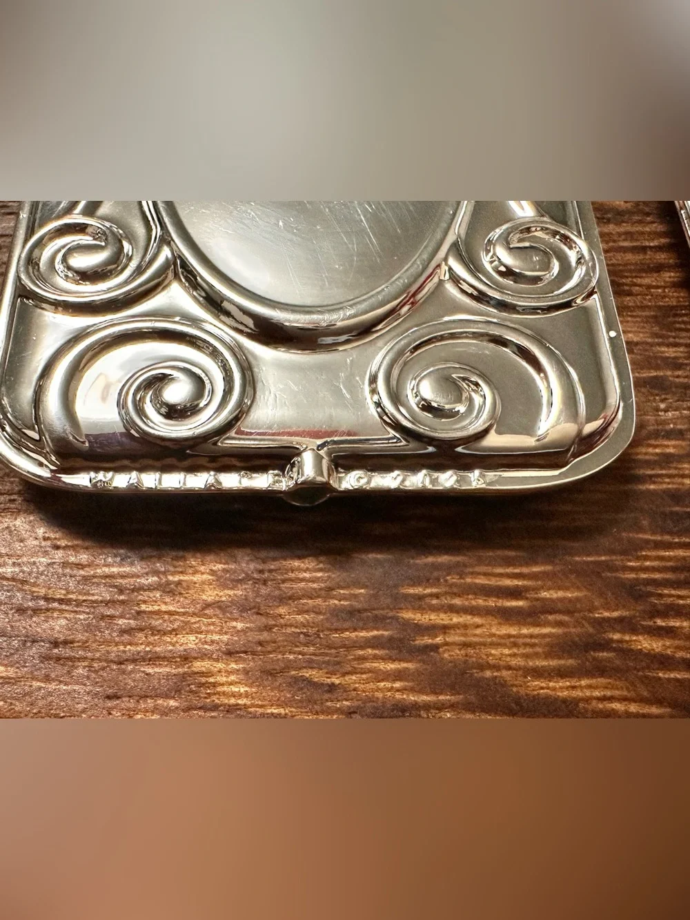 Wallace Engravable Frame Ornament 12th Edition Silverplate 2024 Collectible 4pc